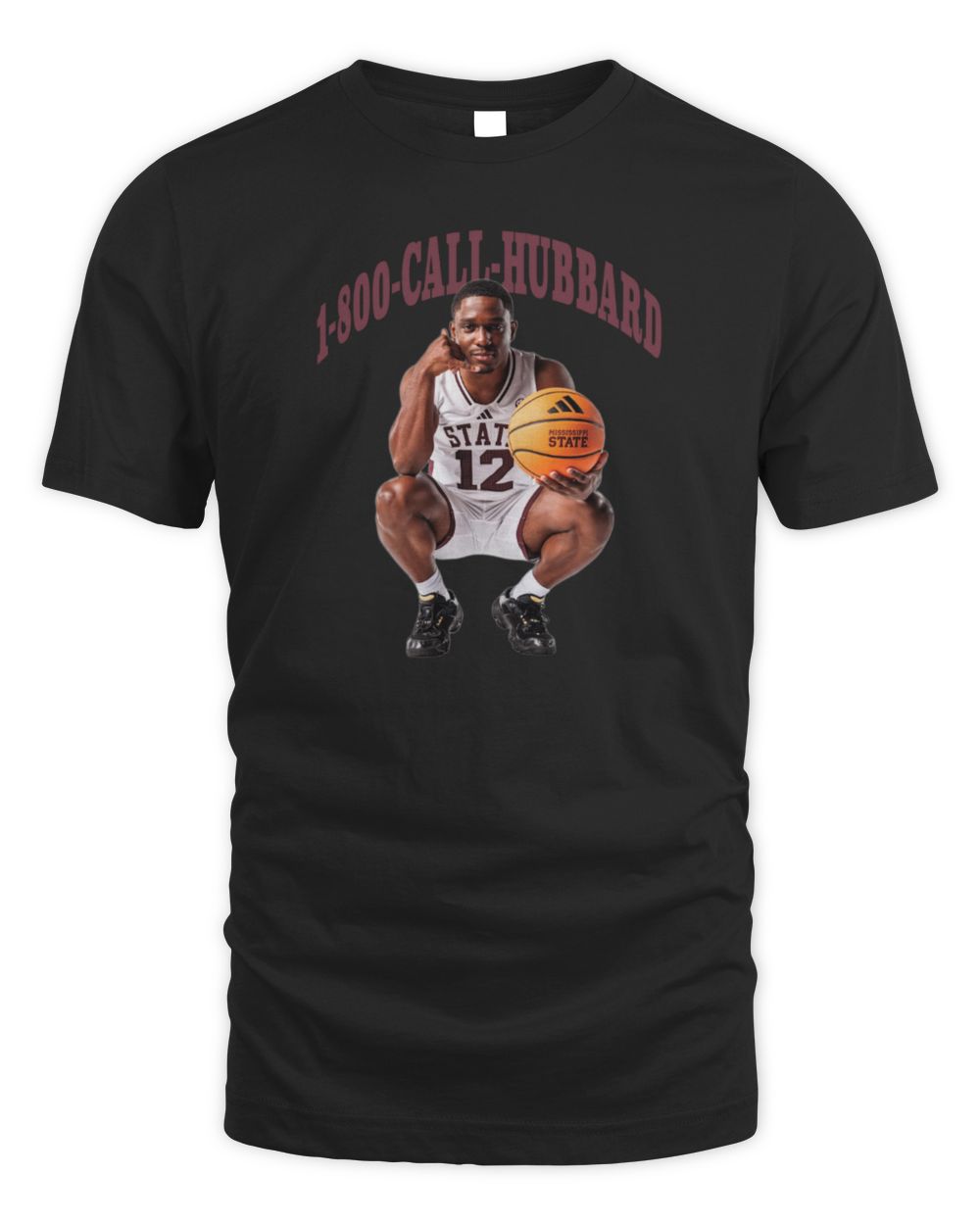 Josh Hubbard Mississippi State Black 1-800-CALL-HUBBARD Tee