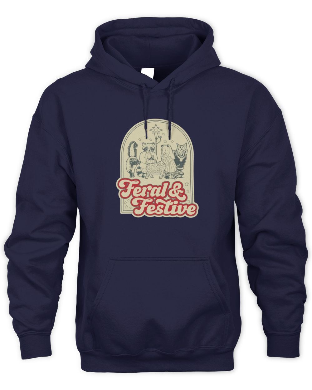 Kentucky For Kentucky Store Feral & Festive Hoodie Navy