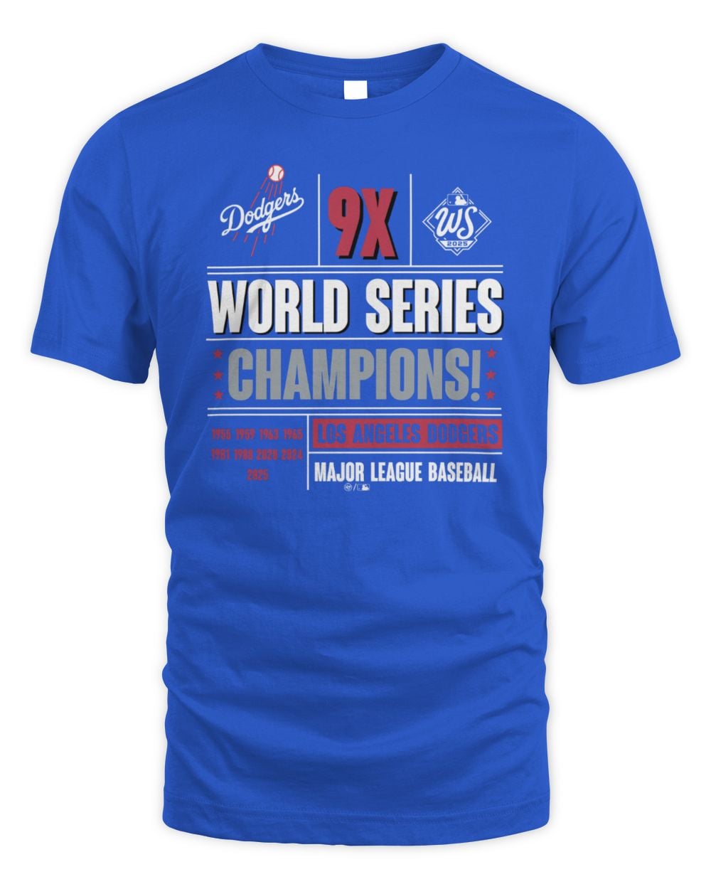 Los Angeles Dodgers 2025 World Series Champions '47 Official T Shirt