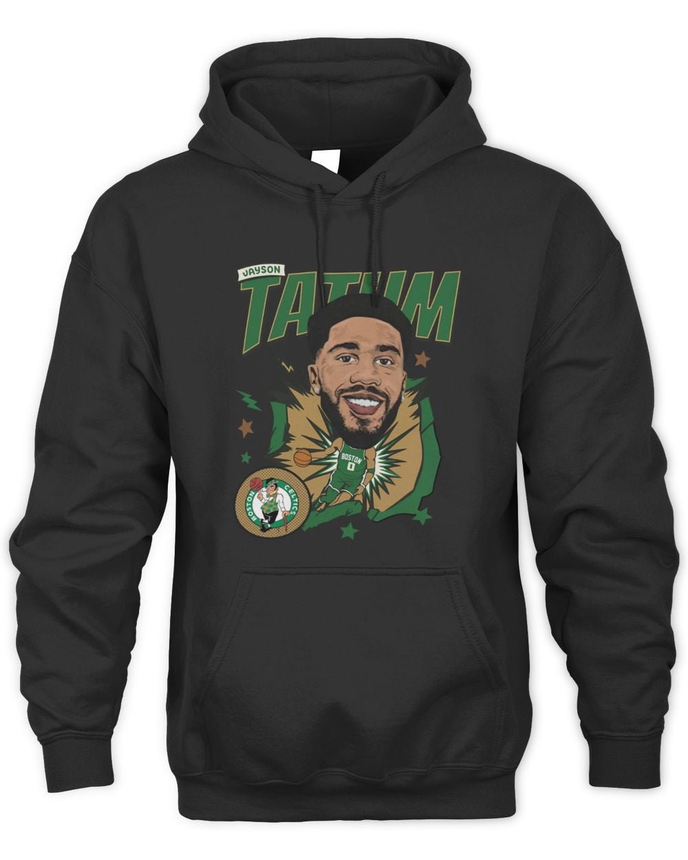Jayson Tatum Boston Celtics Caricature Hoodie Sweatshirt