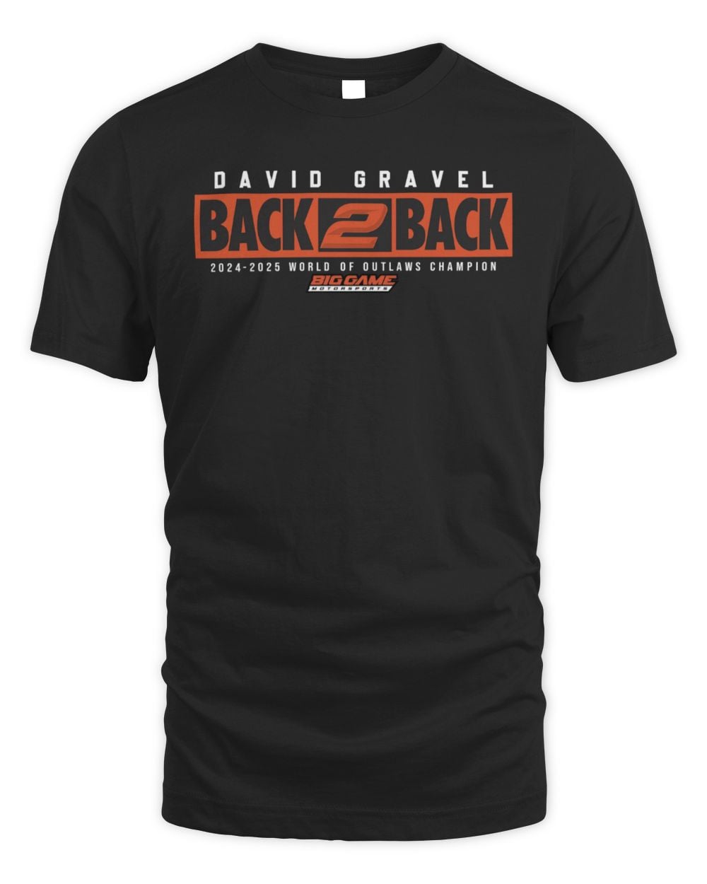 David Gravel Racing Back2Back Champion T-Shirt