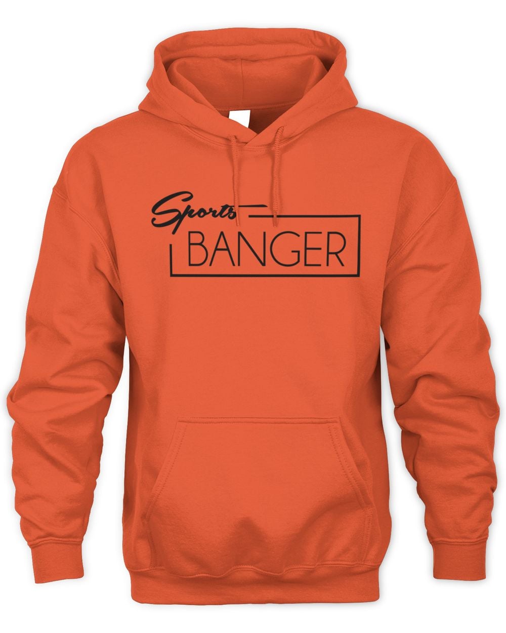 Sports Banger Merch Logo Orange Hoodie