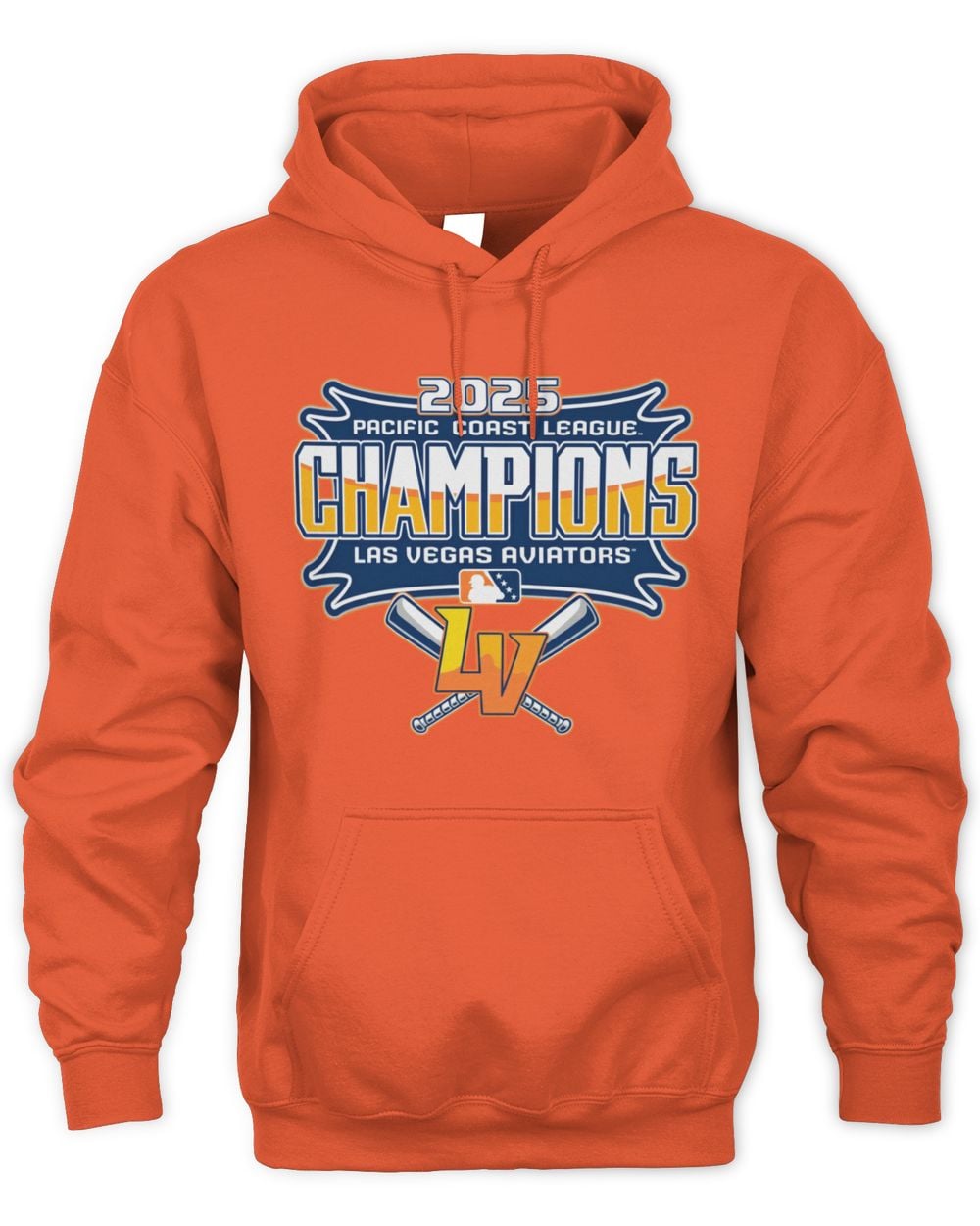 Las Vegas Aviators 2025 Pacific Coast League Champions Orange Hoodie