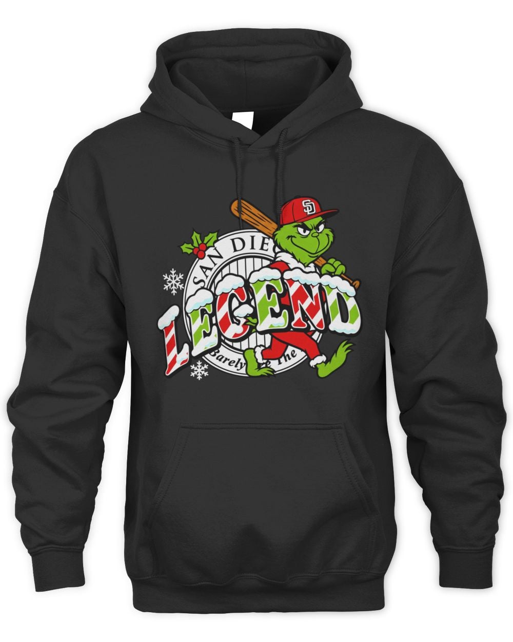 Best San Diego Padres Legend Grinch Christmas Hoodie Sweatshirt