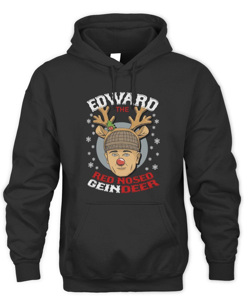 Ed Gein Edward The Red Nose Reindeer Christmas Hoodie