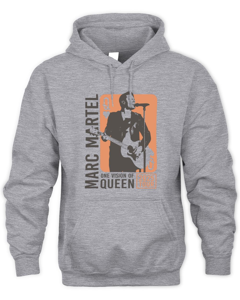 Marc Martel One Vision 2025 Grey Tour Hoodie Sweatshirt