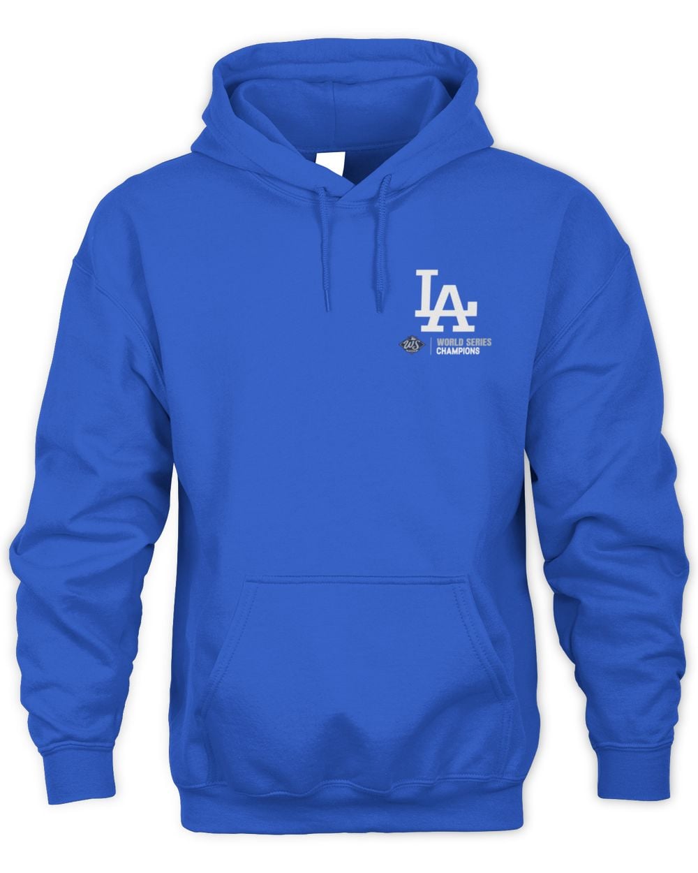 Men’s Los Angeles Dodgers 2025 World Series Champions Roster Royal Hoodie Sweatshirt