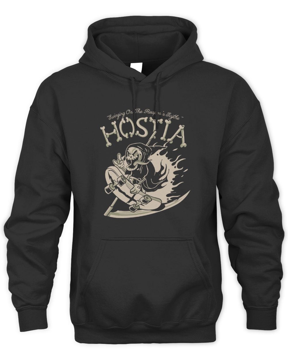 Hostia Cartoon Reaper Hoodie Sweatshirt
