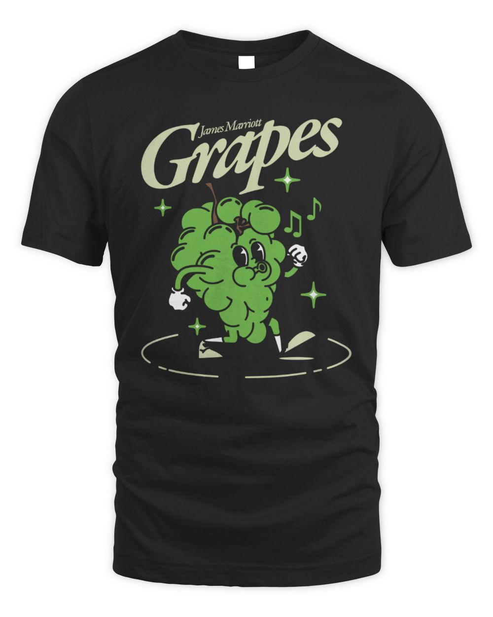 James Marriott Merch Grapes Vintage Black T-Shirt