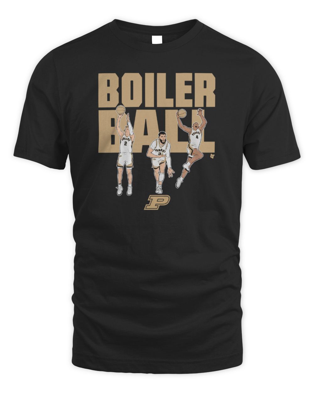 Purdue Basketball Braden Smith, Fletcher Loyer, & Trey Kaufman-Renn Boiler Ball Tee