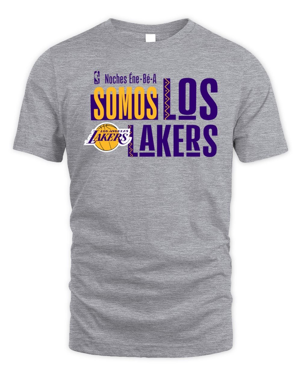 Men's Gray Los Angeles Lakers Noches Training T-Shirt
