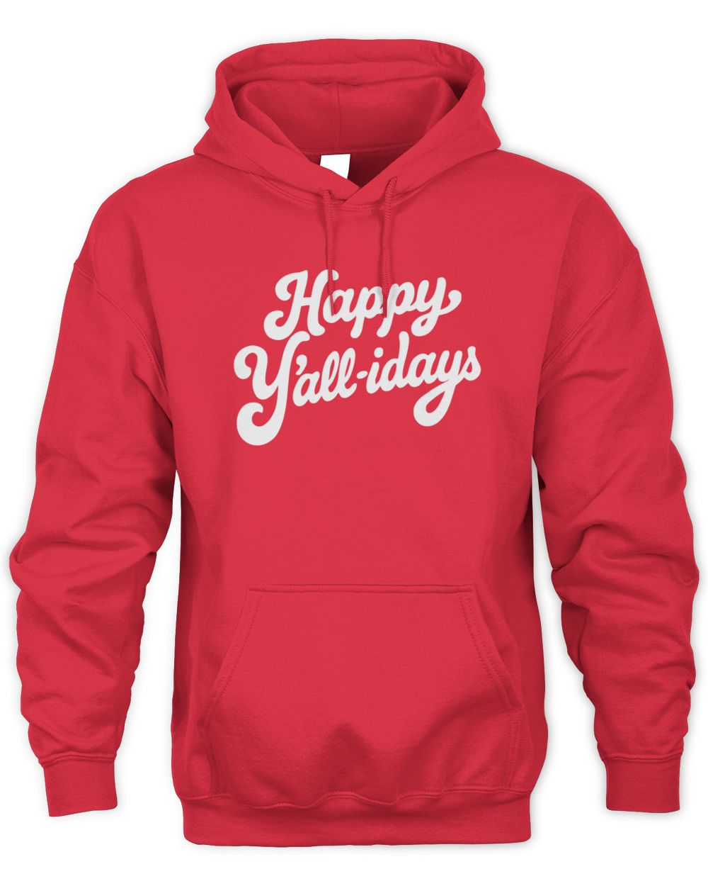 Bullzerk Shop Happy Yallidays Hoodie Sweatshirt