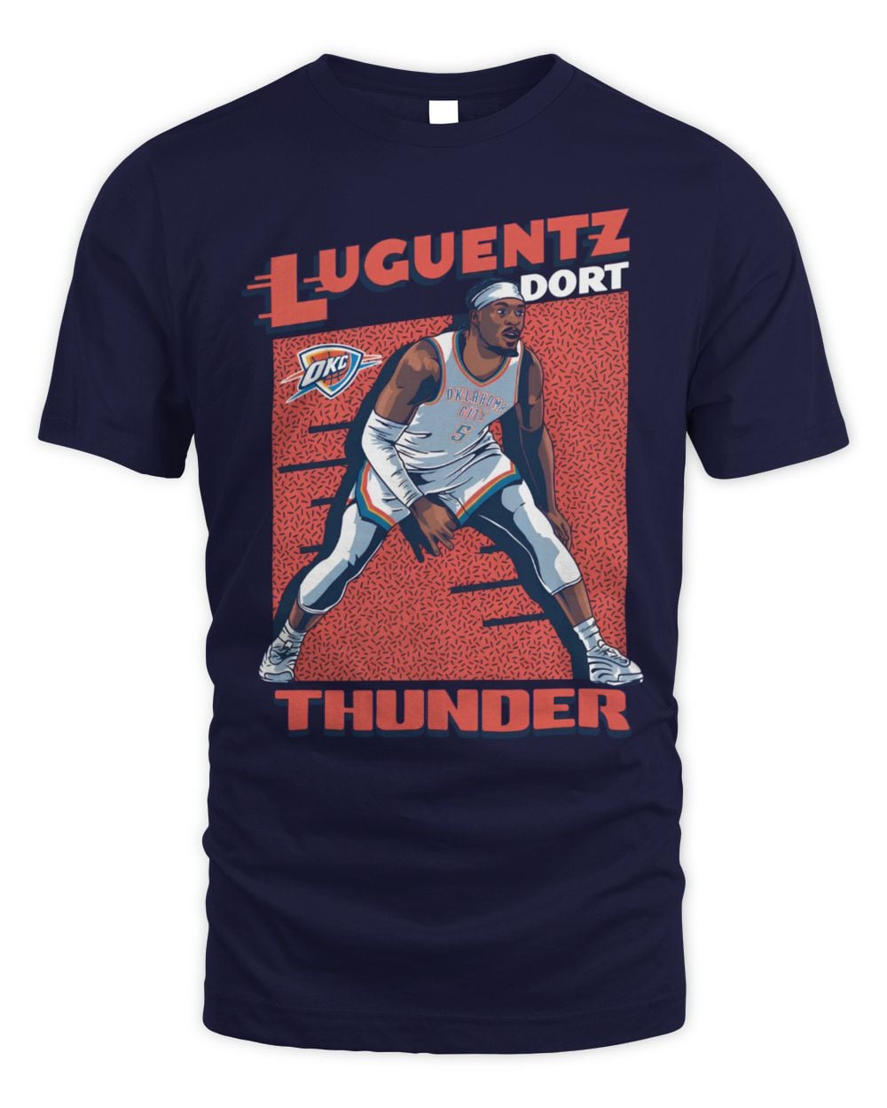 Oklahoma City Thunder Lu Dort Action T-Shirt Navy