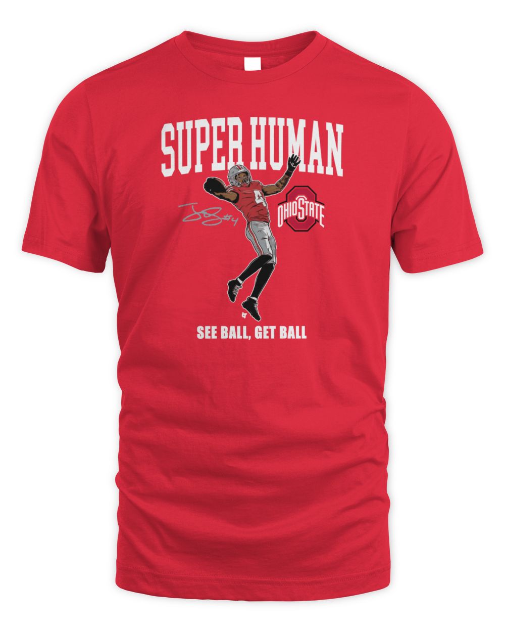 Ohio State Buckeyes Football Jeremiah Smith Superhuman Shirt