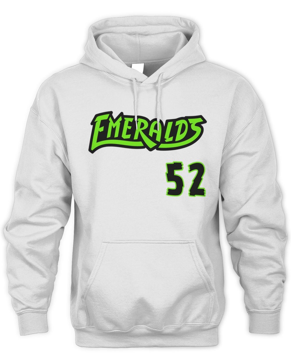 Eugene Emeralds 108 Stitches Bo Davidson #52 Player Hoodie Sweatshirt