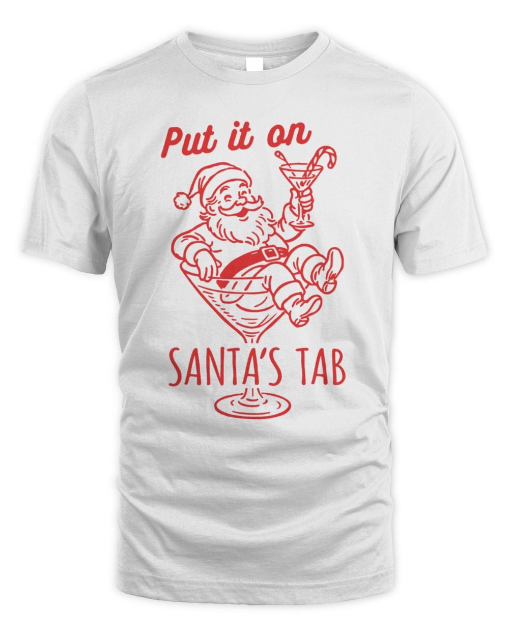 Put It On Santas Tab T-Shirt White