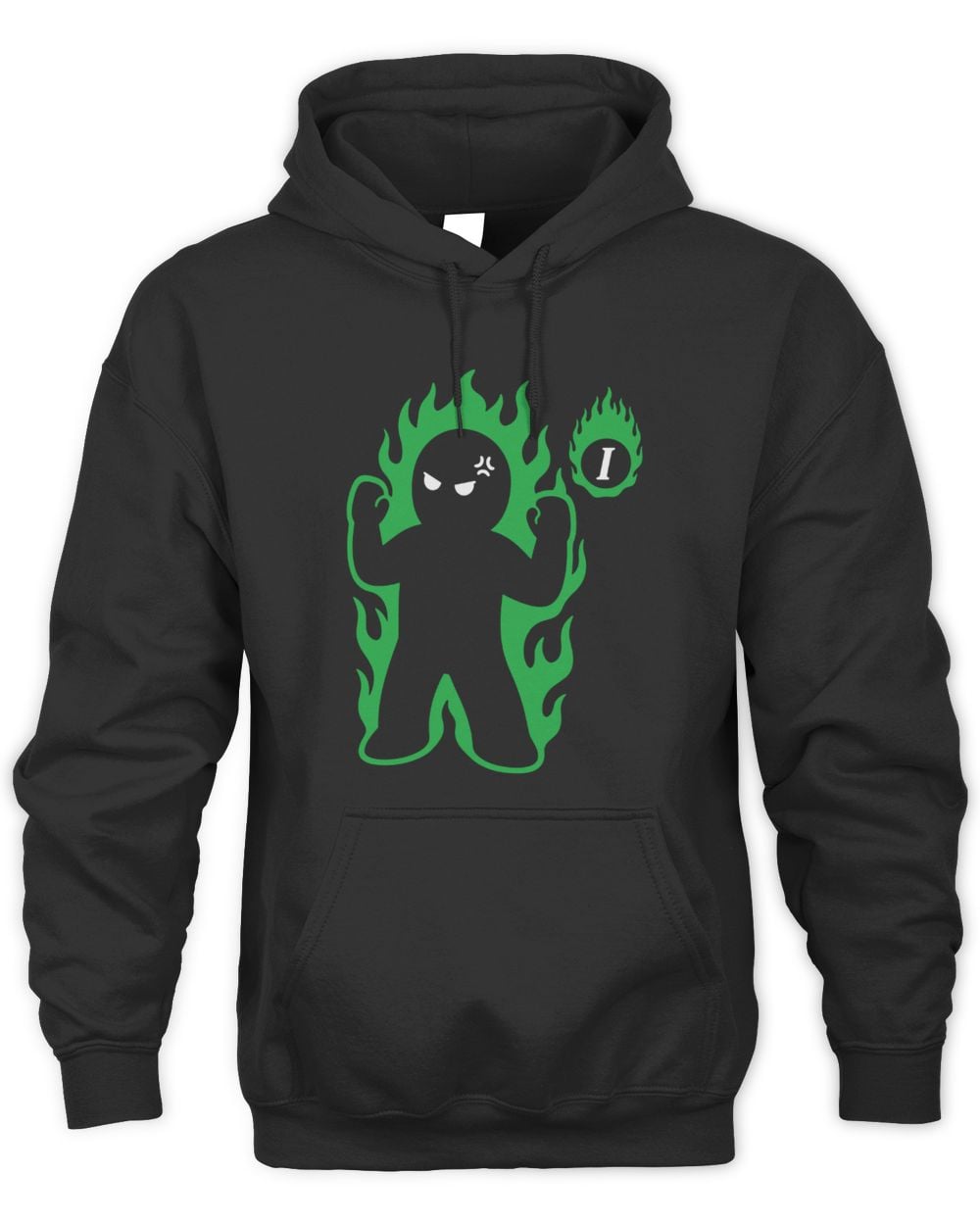 Black Icy Aura Graphic Hoodie Sweatshirt