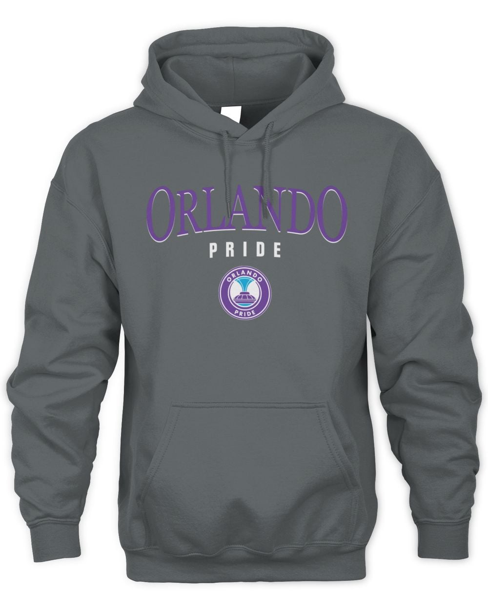 Men's 500 Level Orlando Pride Team Arch Name Graphic Hoodie Sweatshirt