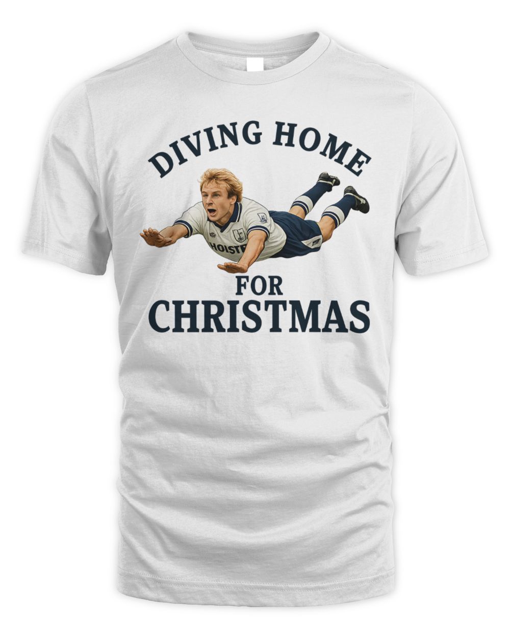 Diving Home For Christmas Jurgen Klinsmann Tottenham Christmas T Shirt