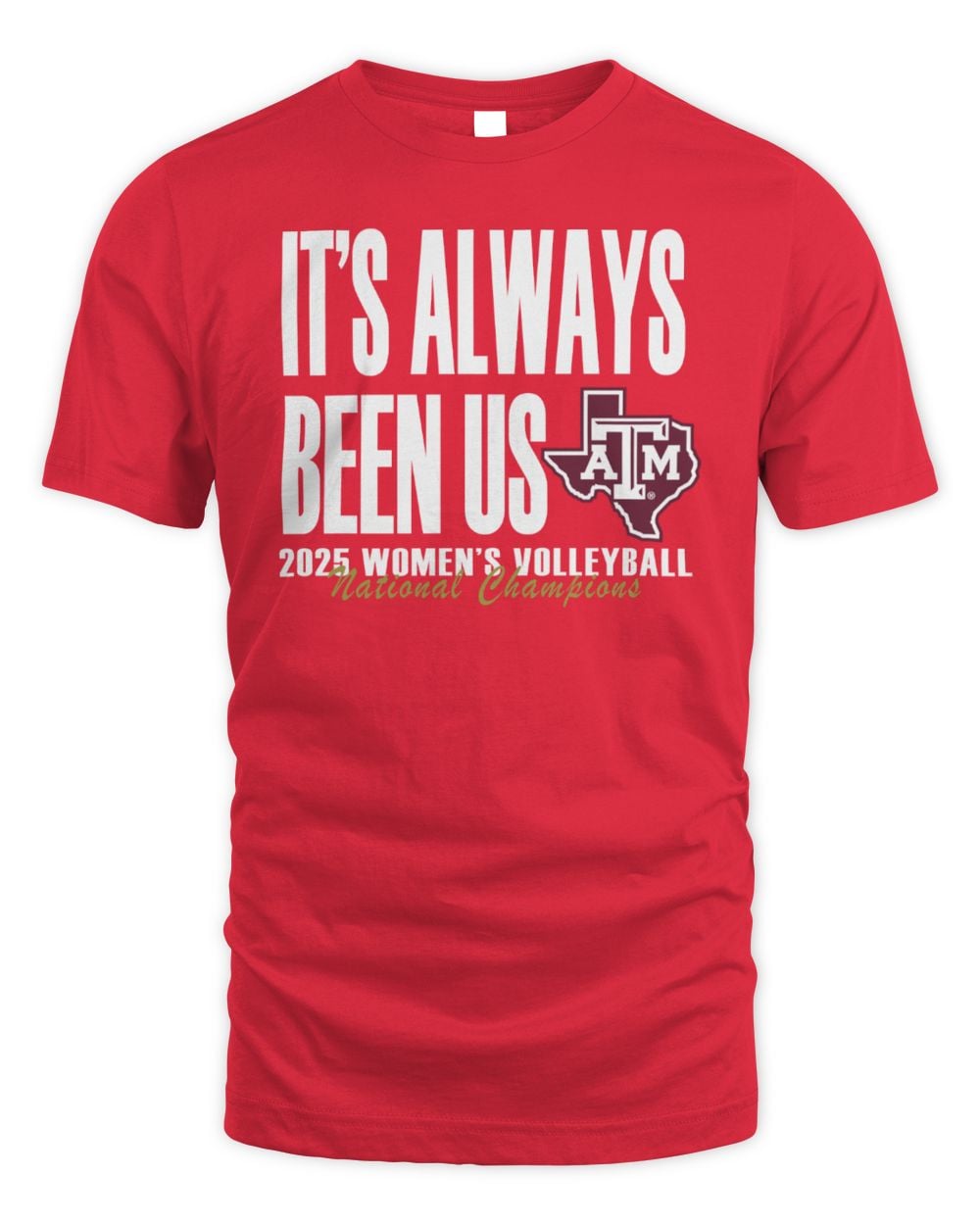 Texas A&M Aggie Volleyball National Champs It's Always Been Us Tee Shirt
