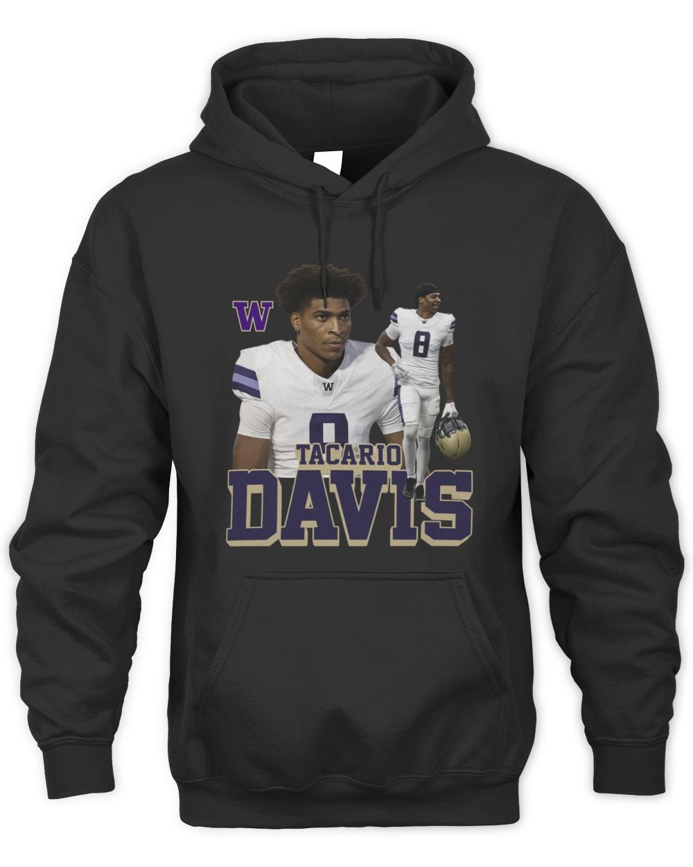 Tacario Davis Washington Huskies Unisex NIL Collage Hoodie Sweatshirt