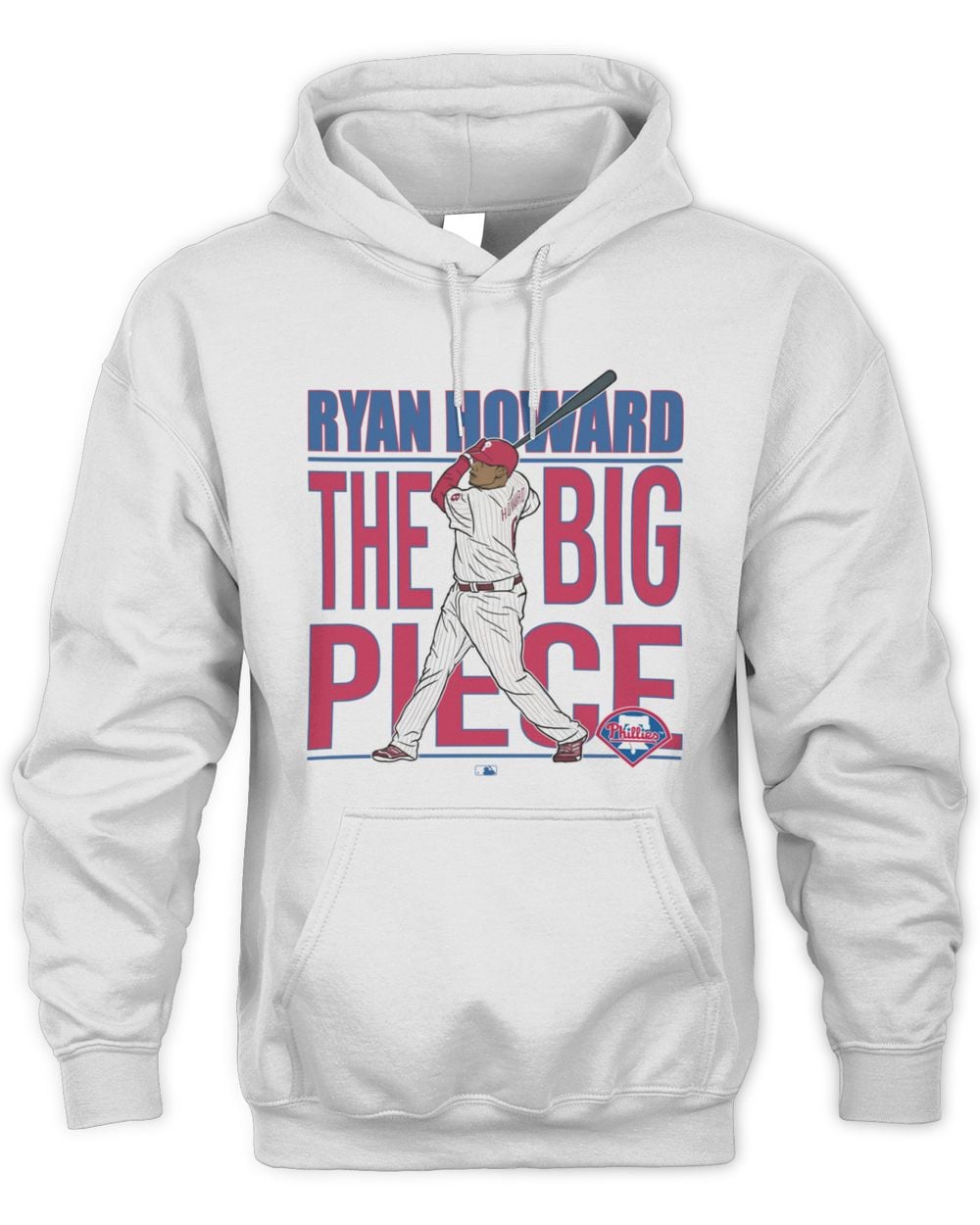 Men's Fanatics Ryan Howard White Philadelphia Phillies Cooperstown Collection Player Hoodie Sweatshirt