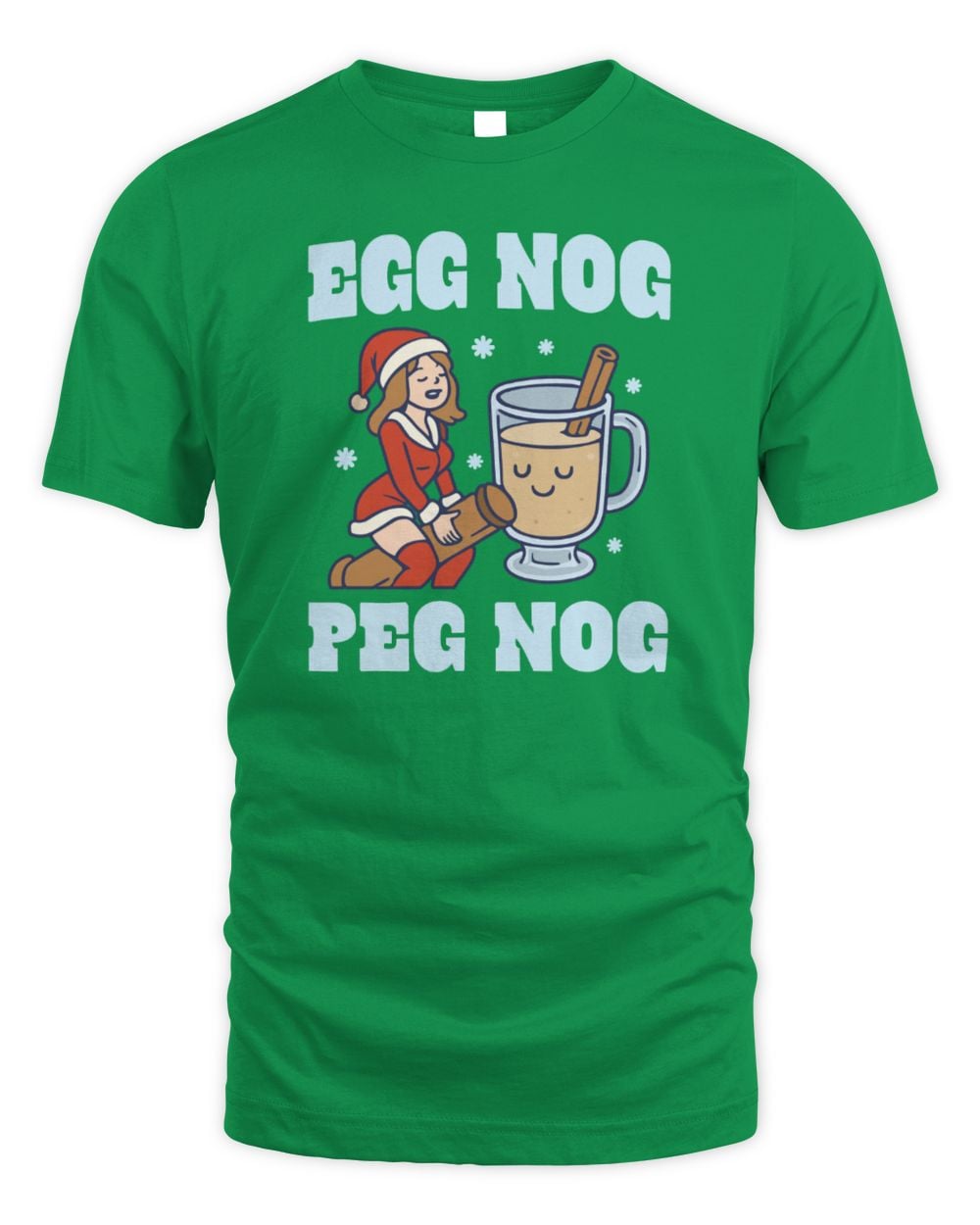 Egg Nog Peg Nog T-Shirt Green