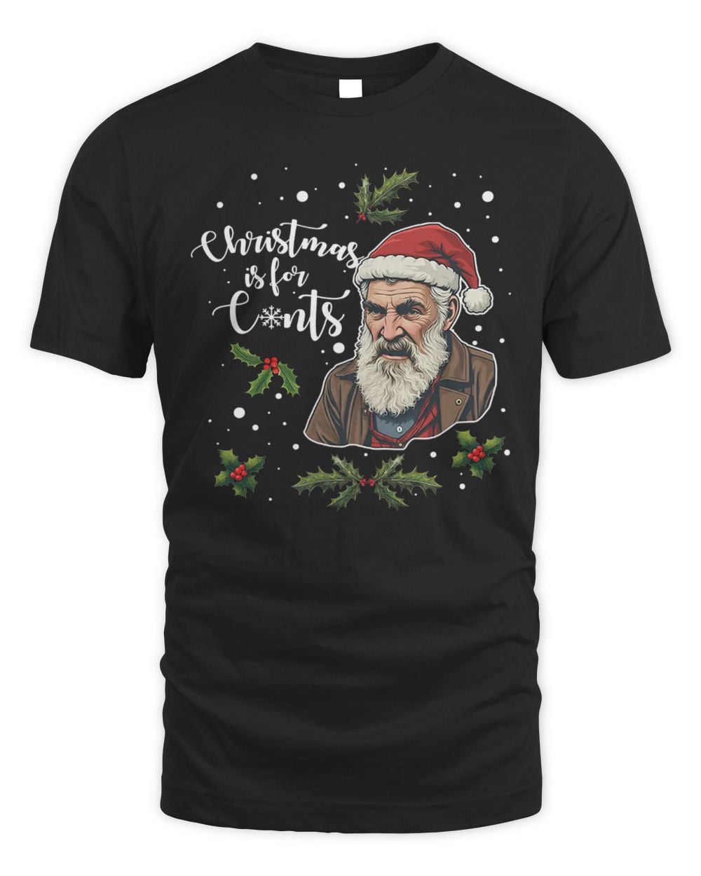 Spoofytees Jim Brassic Christmas T Shirt Black