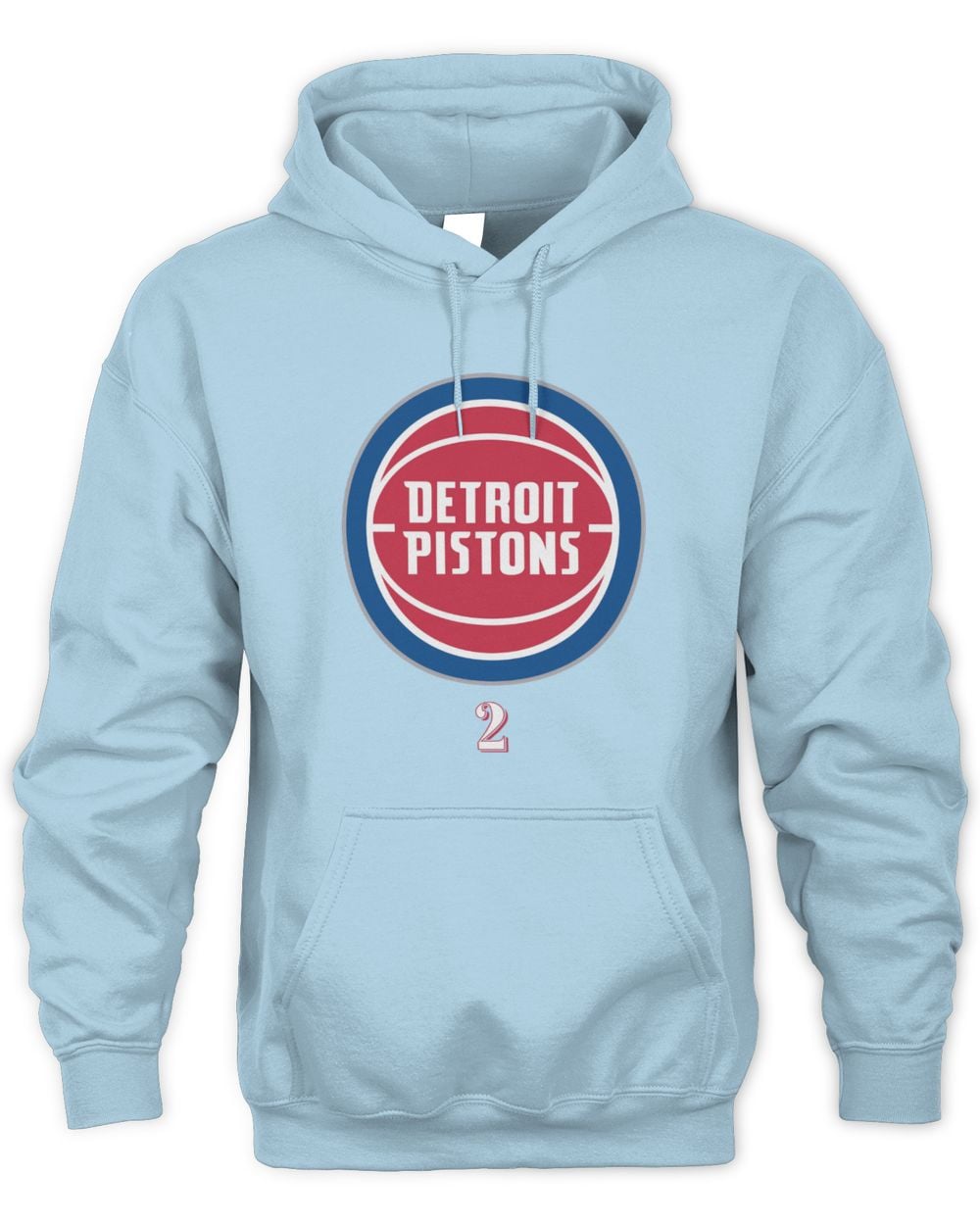 Men's Fanatics Cade Cunningham Detroit Pistons In The Paint Name & Number Hoodie Sweatshirt