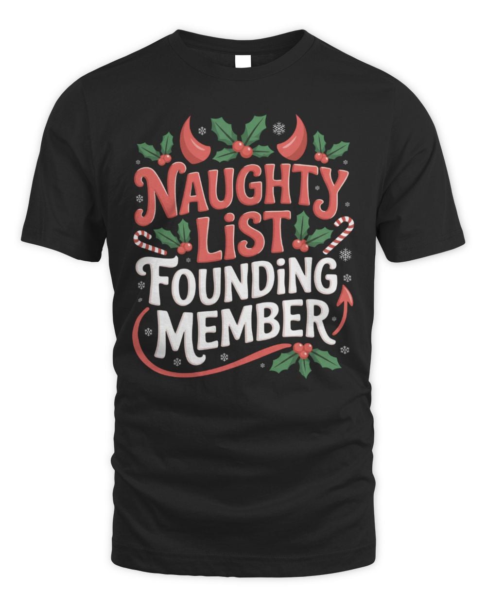 NewsThump Store Naughty List Founding Member Christmas T-Shirt
