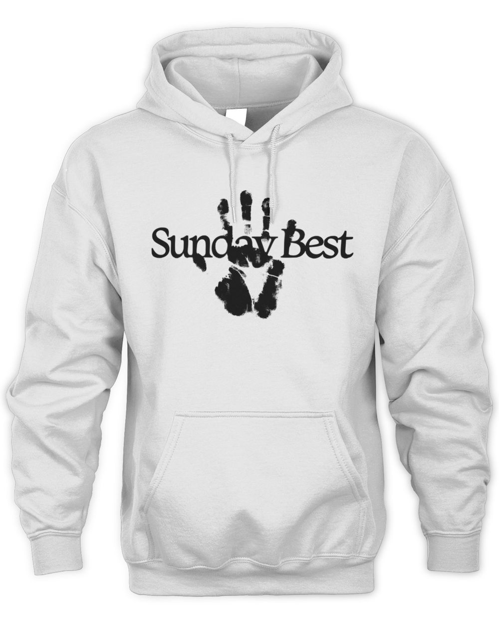 Nick Jonas Merch Sunday Best Handprinted Hoodie White