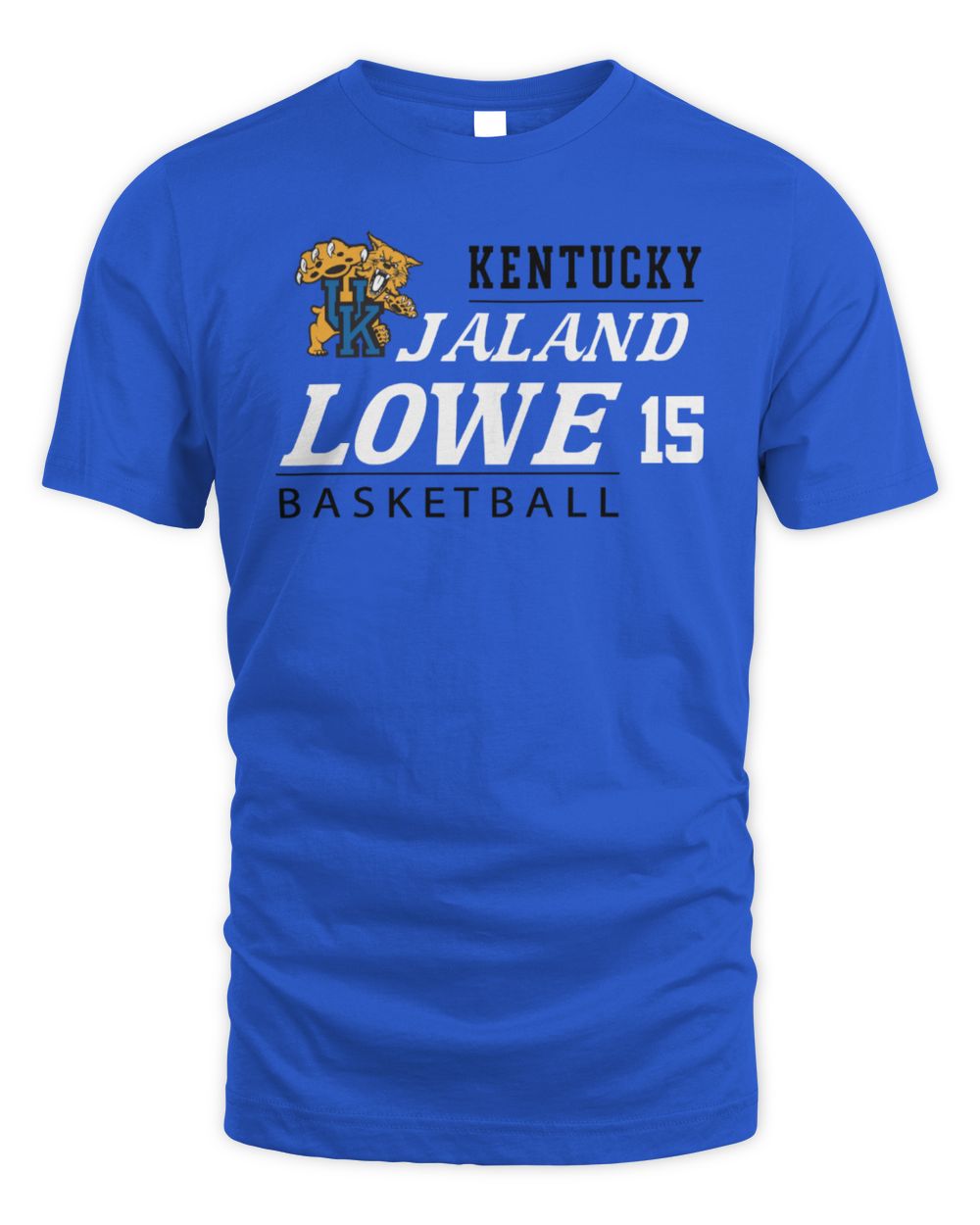 Jaland Lowe Kentucky Basketball 15 T-Shirt Royal