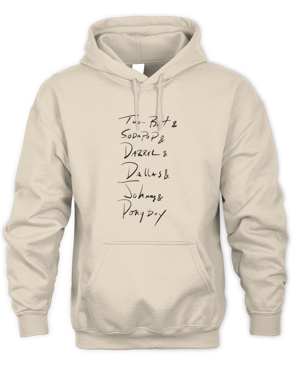 Broadway World Shop Outsiders Unisex Names Hoodie Sweatshirt