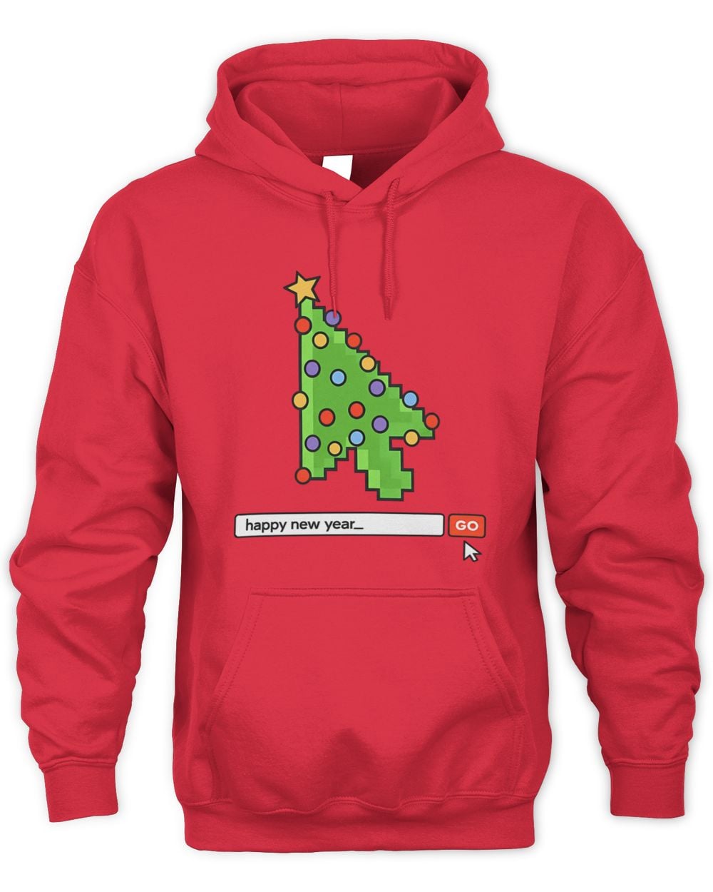 Searching For A Happy New Year Red Hoodie Sweatshirt