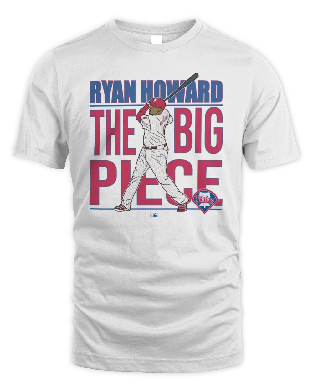 Men's Fanatics Ryan Howard White Philadelphia Phillies Cooperstown Collection Player T-Shirt