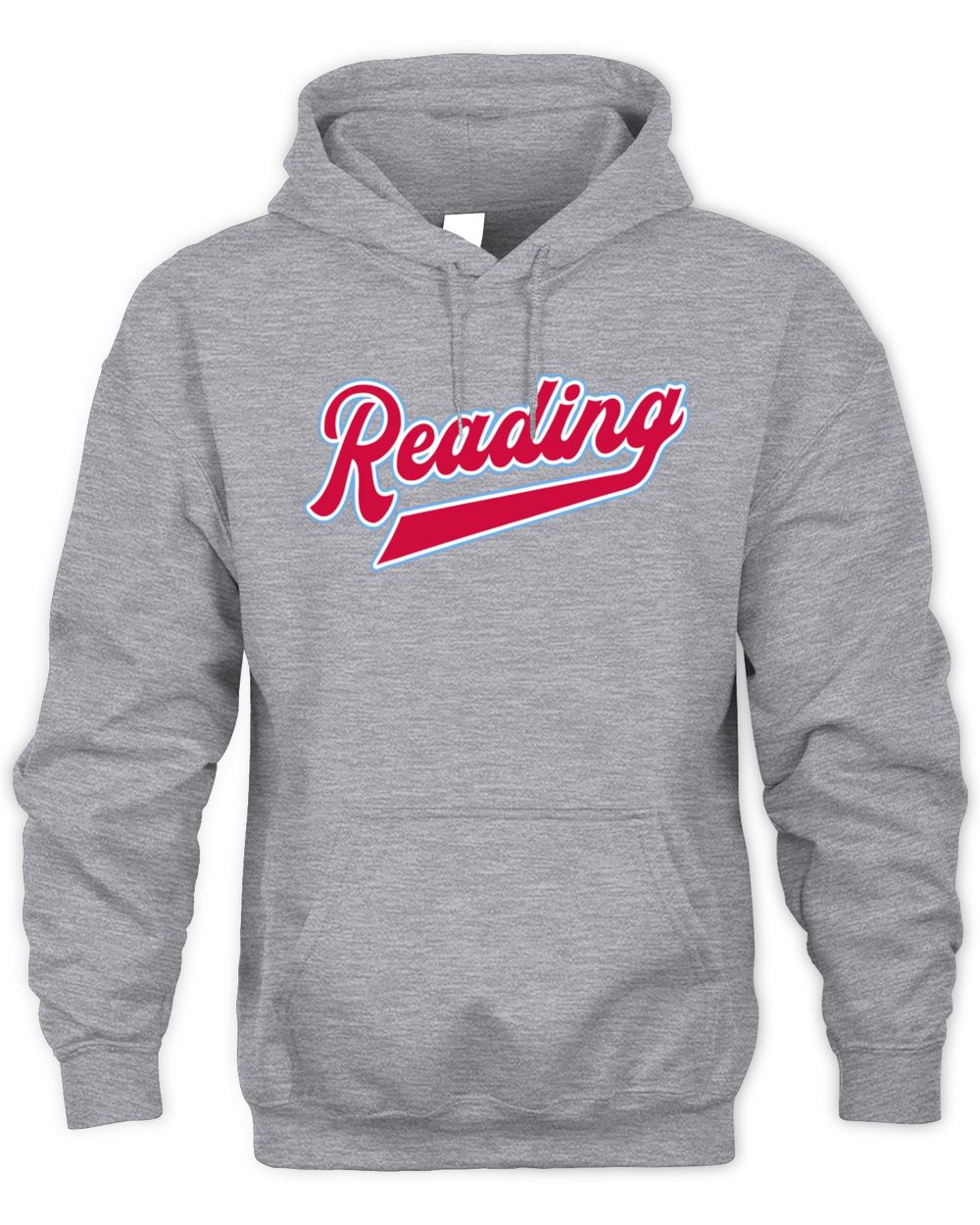 Reading Fightin Phils Bimmridder Reading Script Gray Logo Hoodie