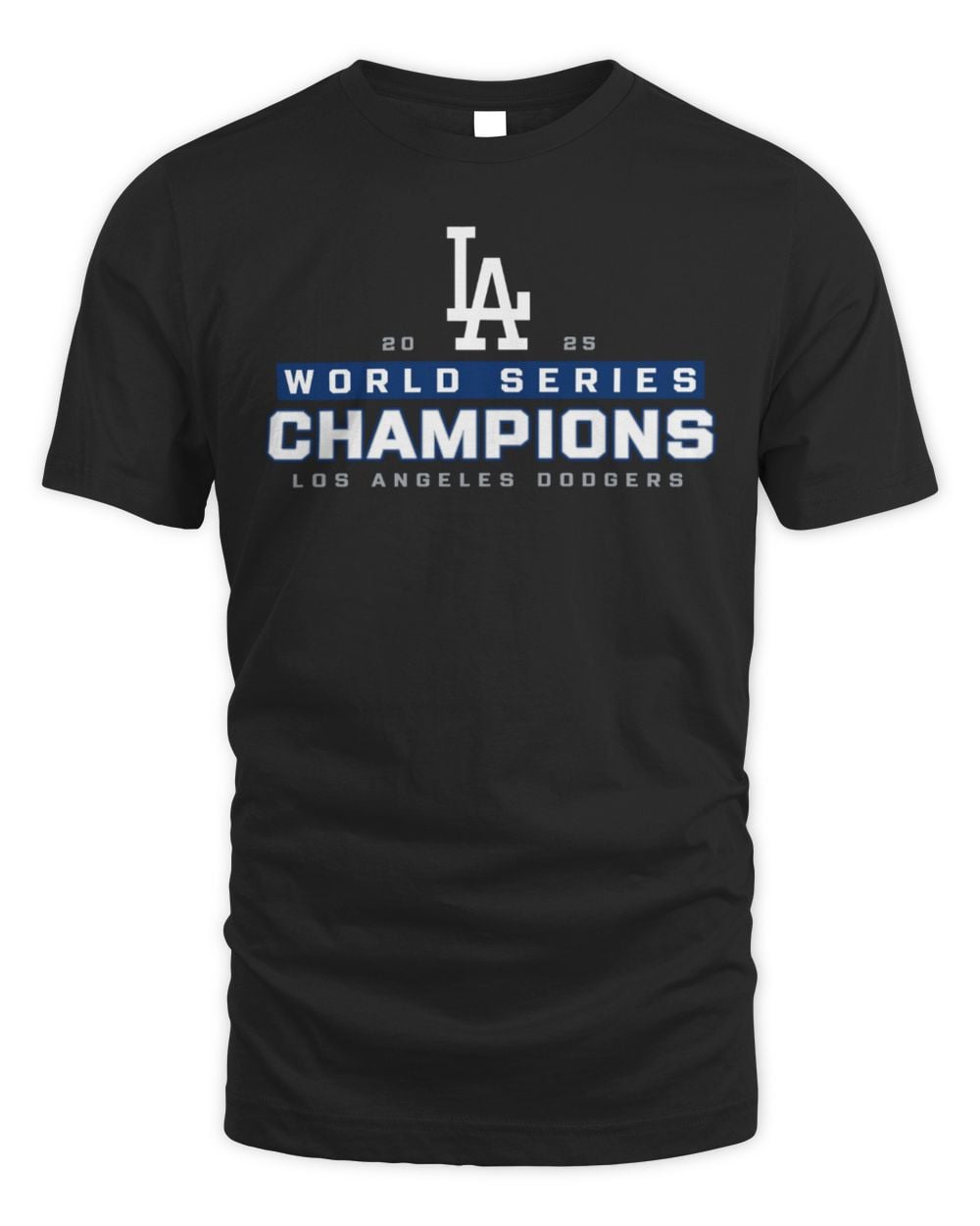 Men's Fanatics Black Los Angeles Dodgers 2025 World Series Champions Big & Tall Signature Roster T-Shirt