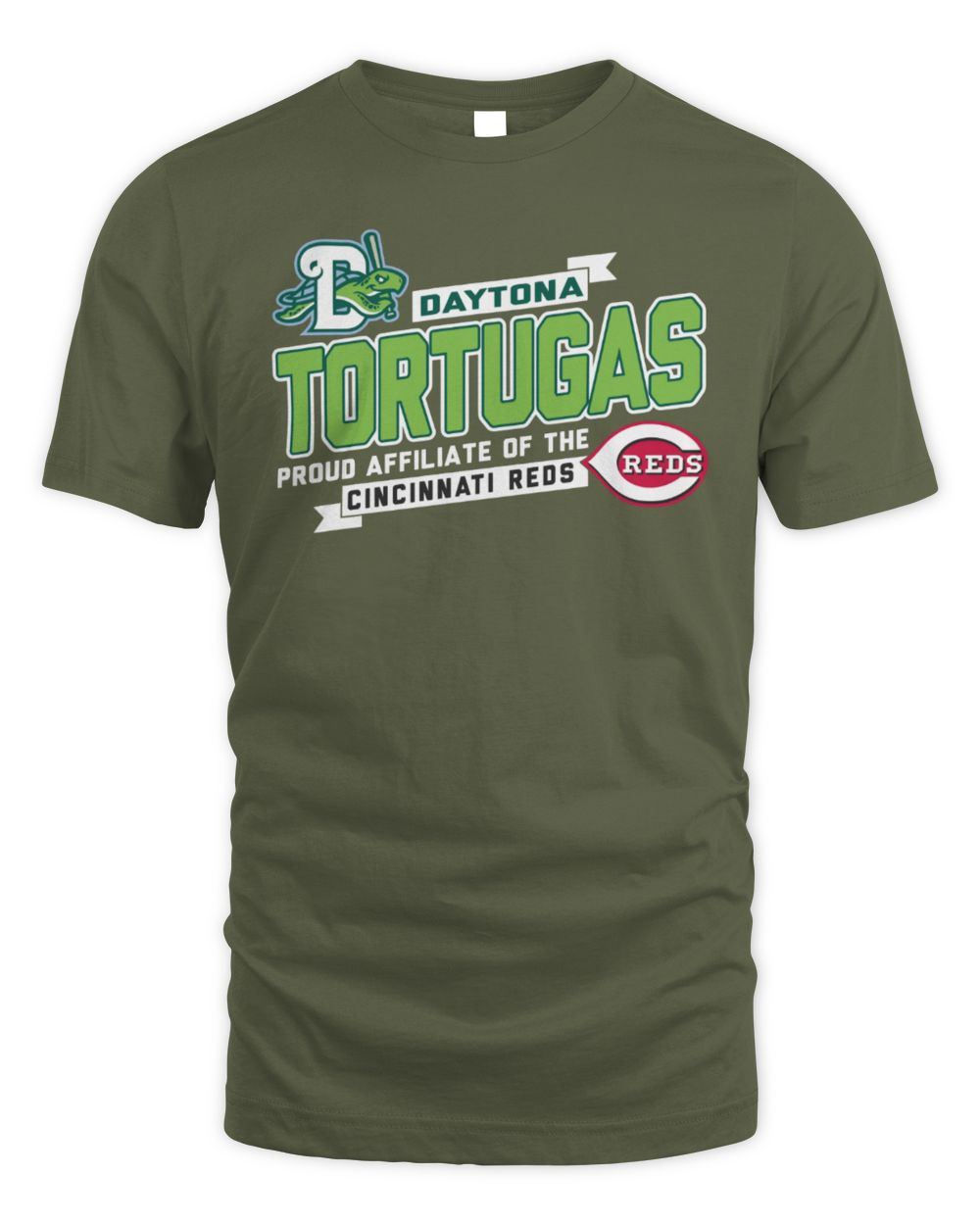 Daytona Tortugas Green Affiliate Tee Shirt
