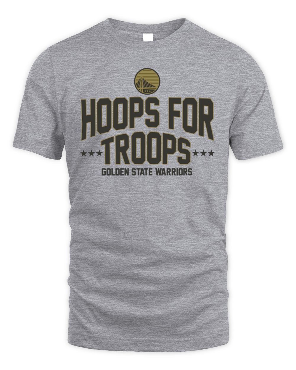 Men's Gray Golden State Warriors Hoops For Troops T-Shirt