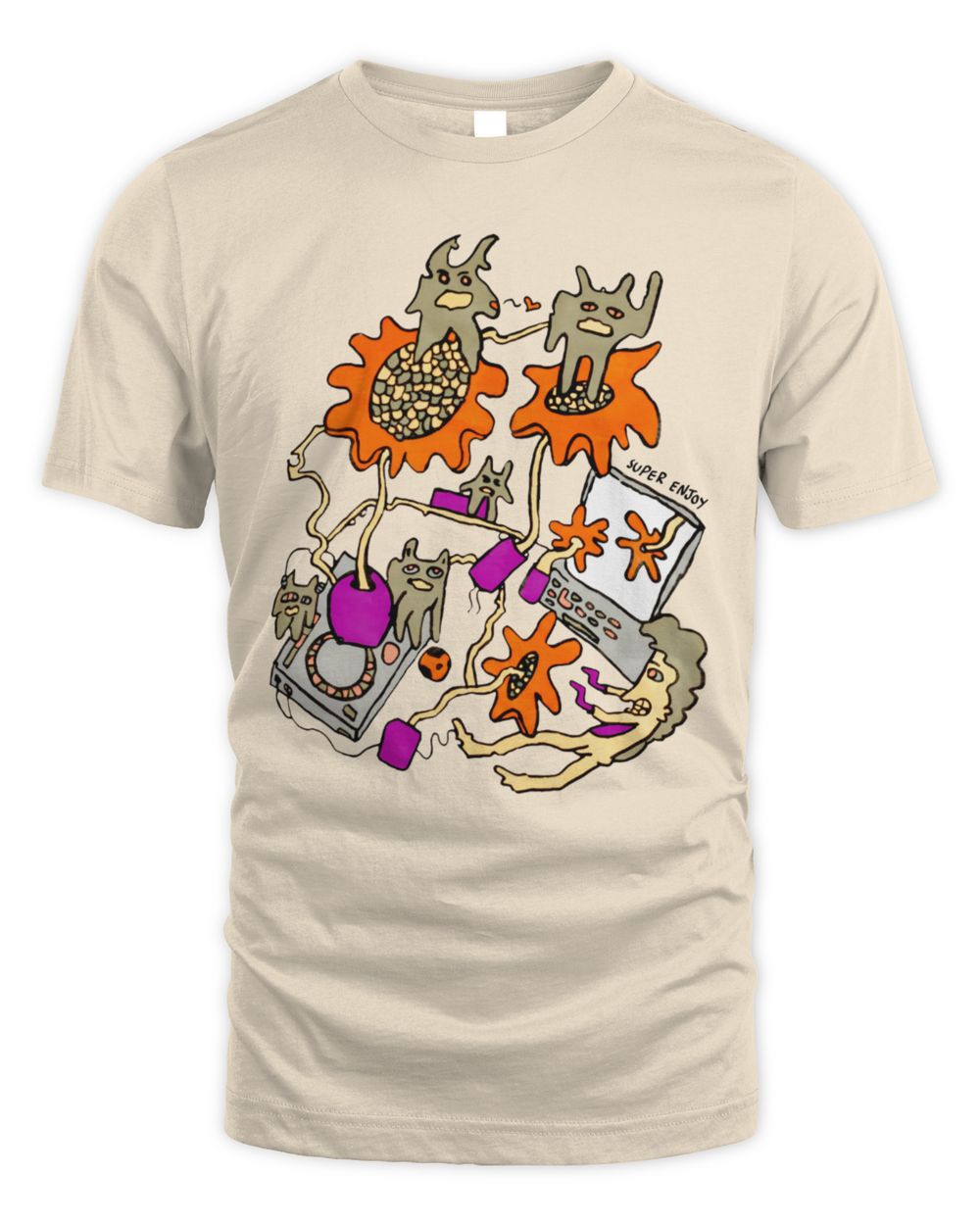 Super Enjoy DJ Animals Graphic Tee