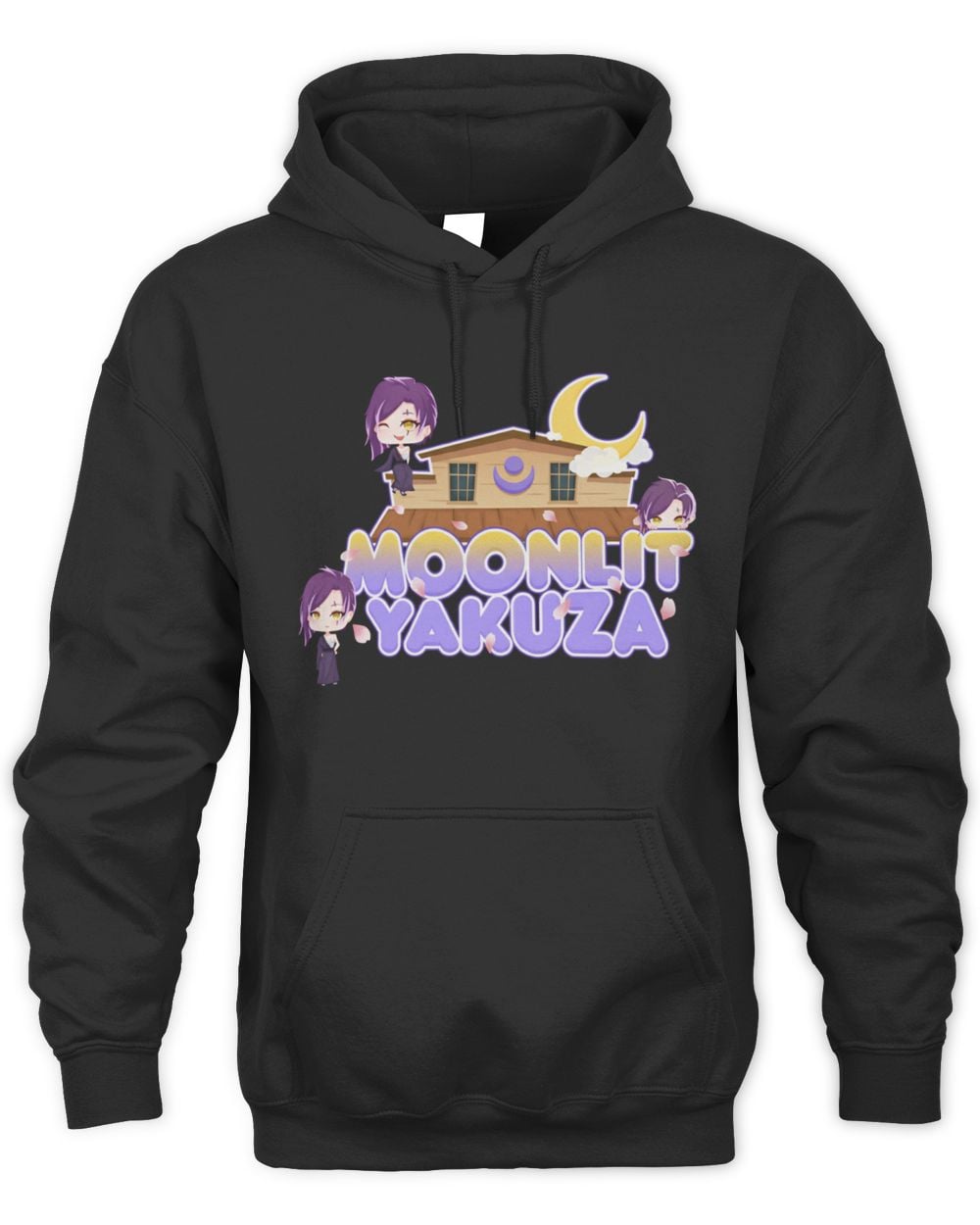 LunariValkyrie Moonlit Yakuza Hoodie Sweatshirt