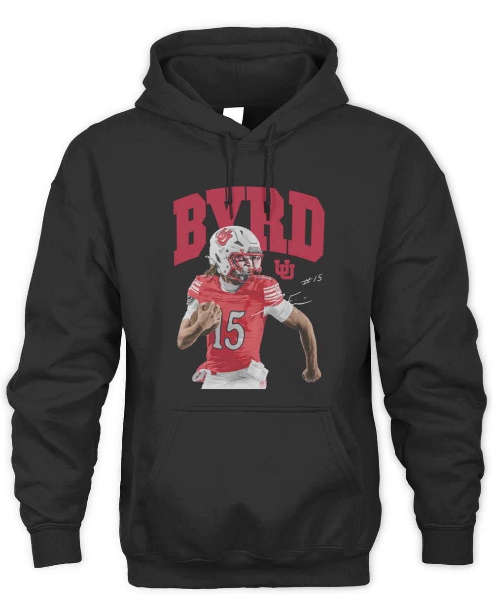 Jamarian Ficklin Utah Black “BYRD” Hoodie Sweatshirt