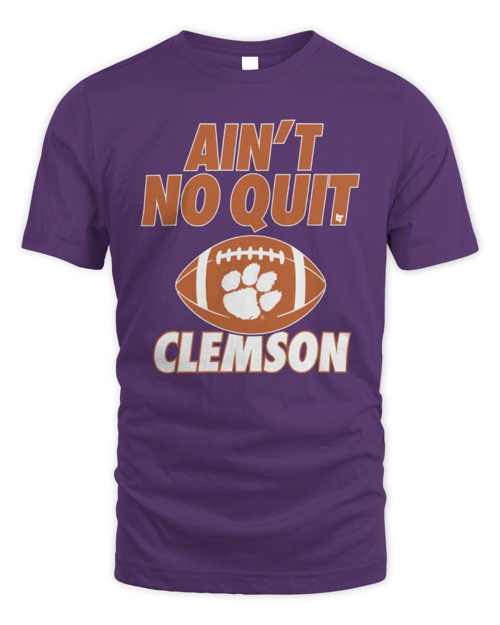 Clemson Tigers Football Ain't No Quit T-Shirt Purple