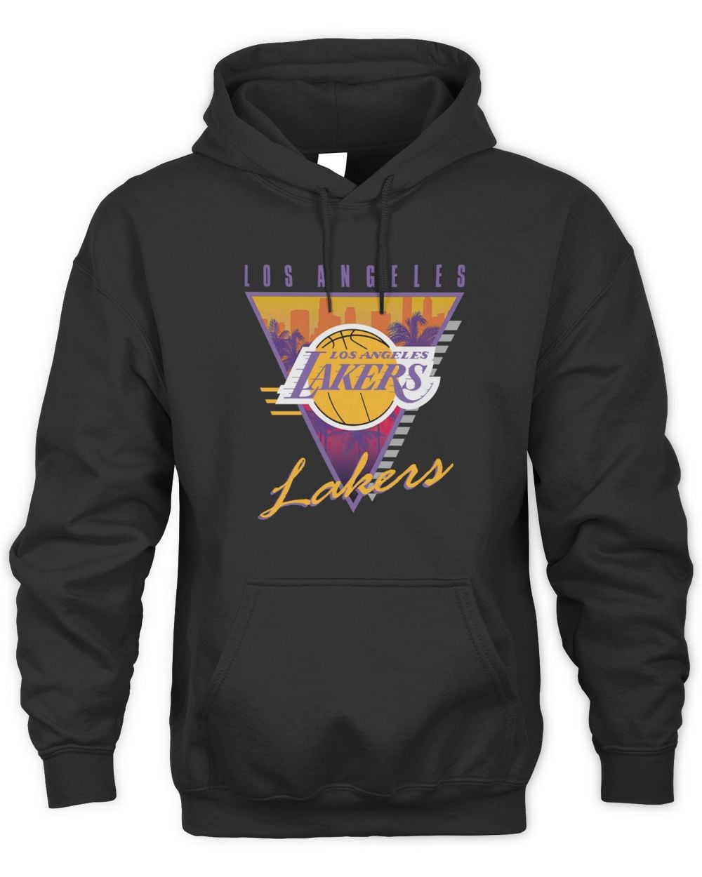 Los Angeles Lakers Worldwide Collection Tri-Logo Hoodie Sweatshirt