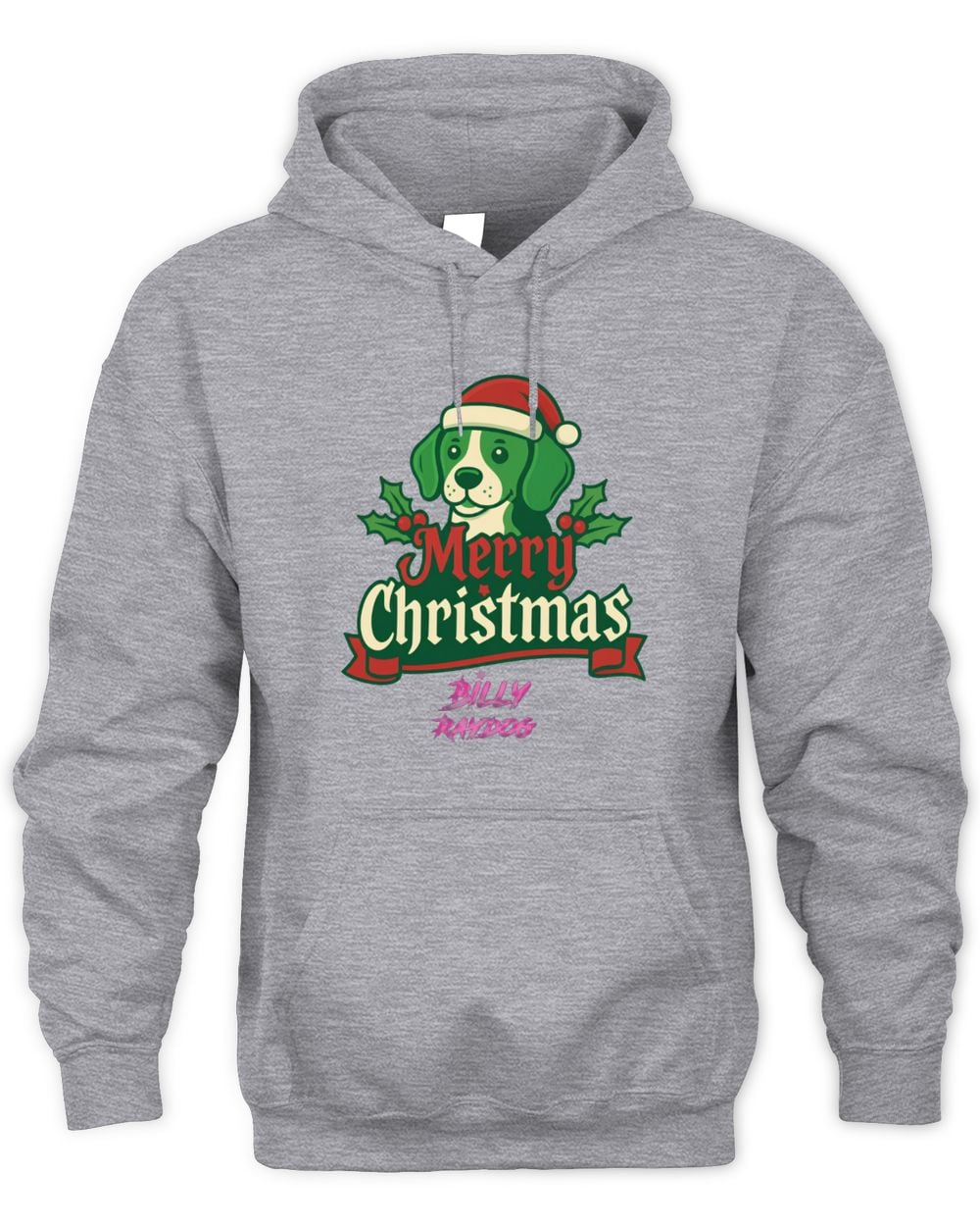 Grey Billy Raydog Merry Christmas Hoodie Sweatshirt