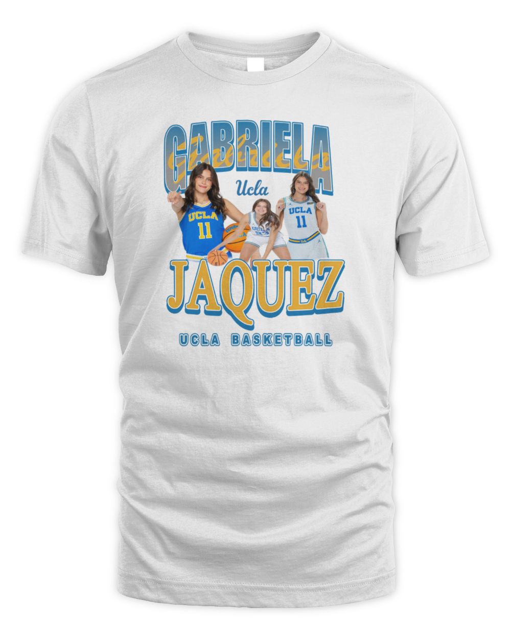 Gabriela Jaquez Ucla White Illustrated1 Tee