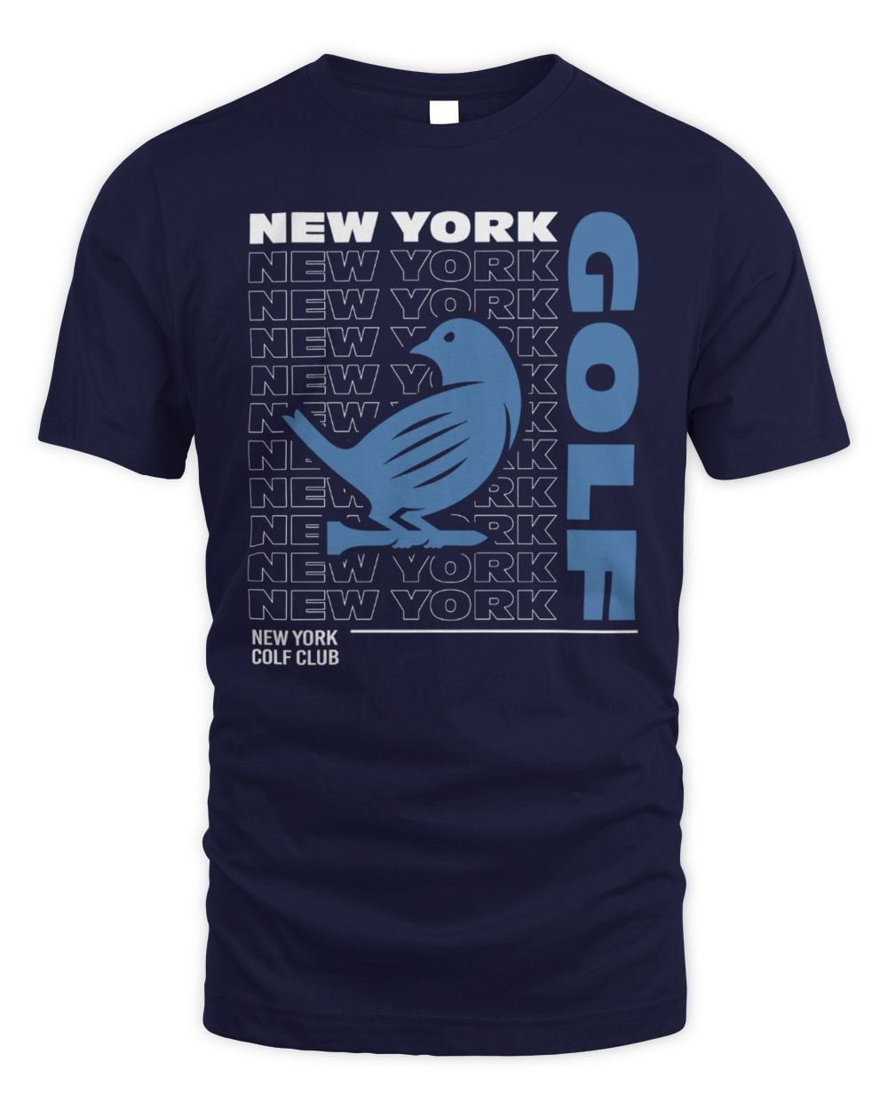 Men's 500 Level True Navy New York Golf Club Repeat Outline T-Shirt