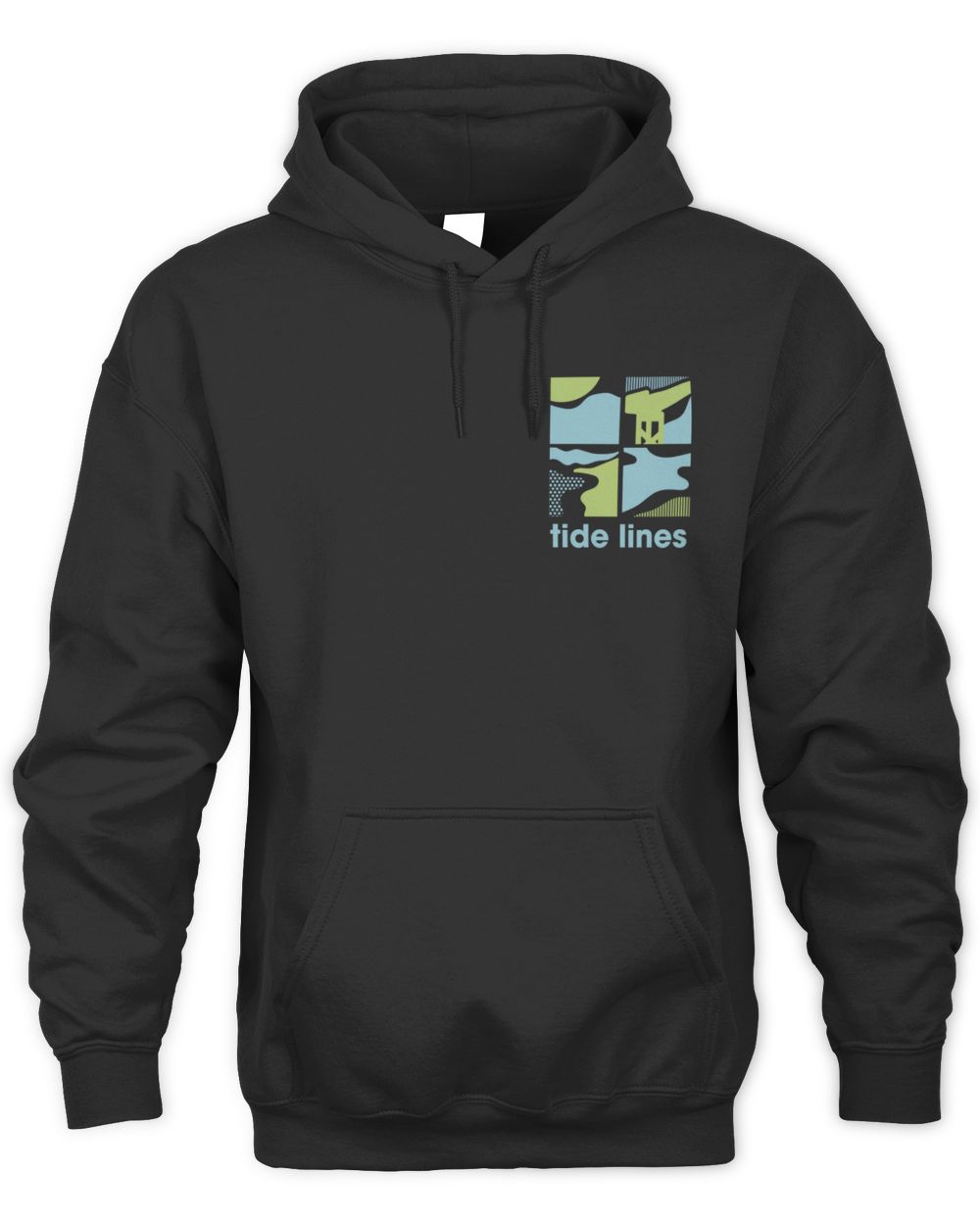 Tide Lines 4 Panel Collage Hoodie Sweatshirt