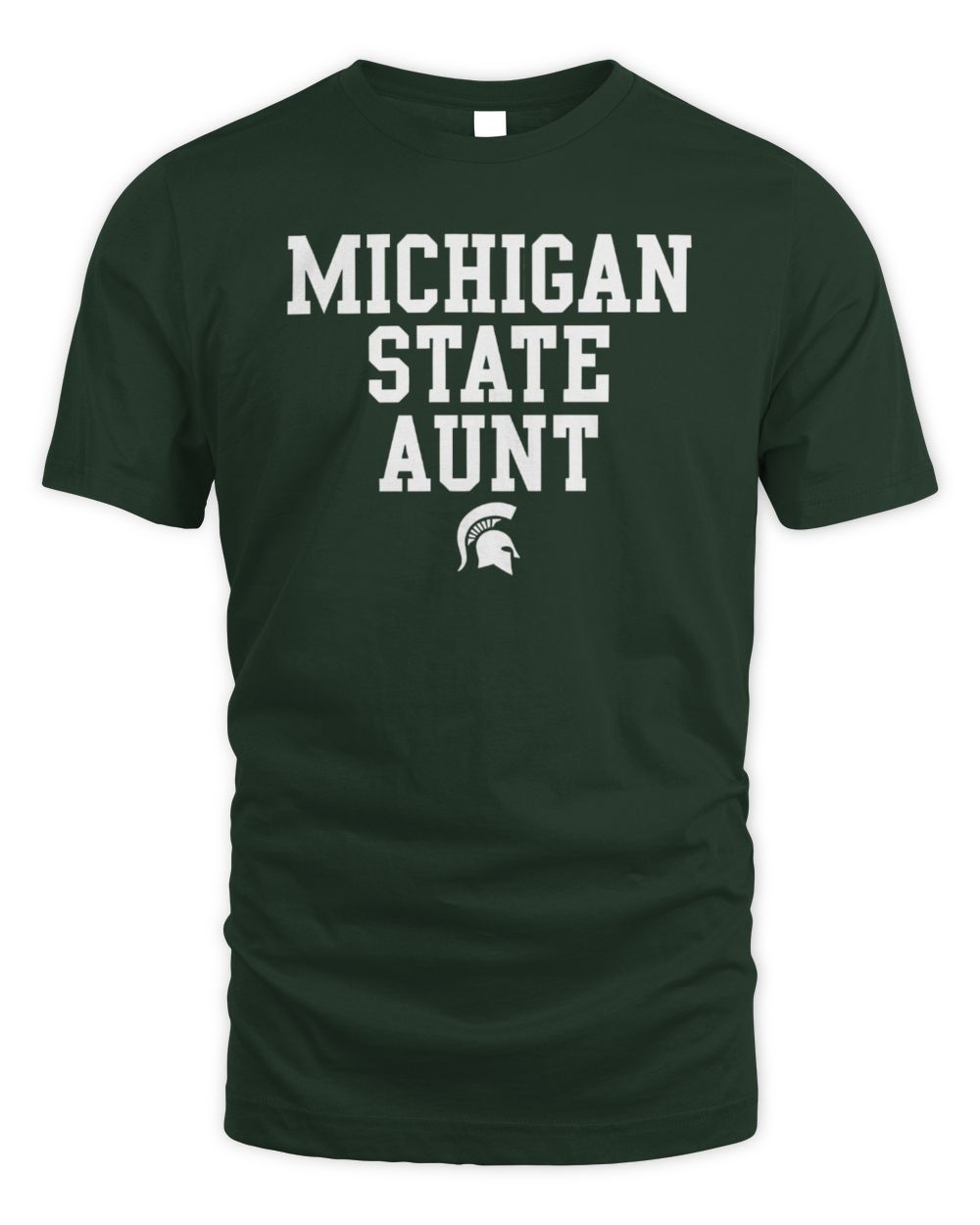Michigan State Spartans Basic Block Aunt Tee Green