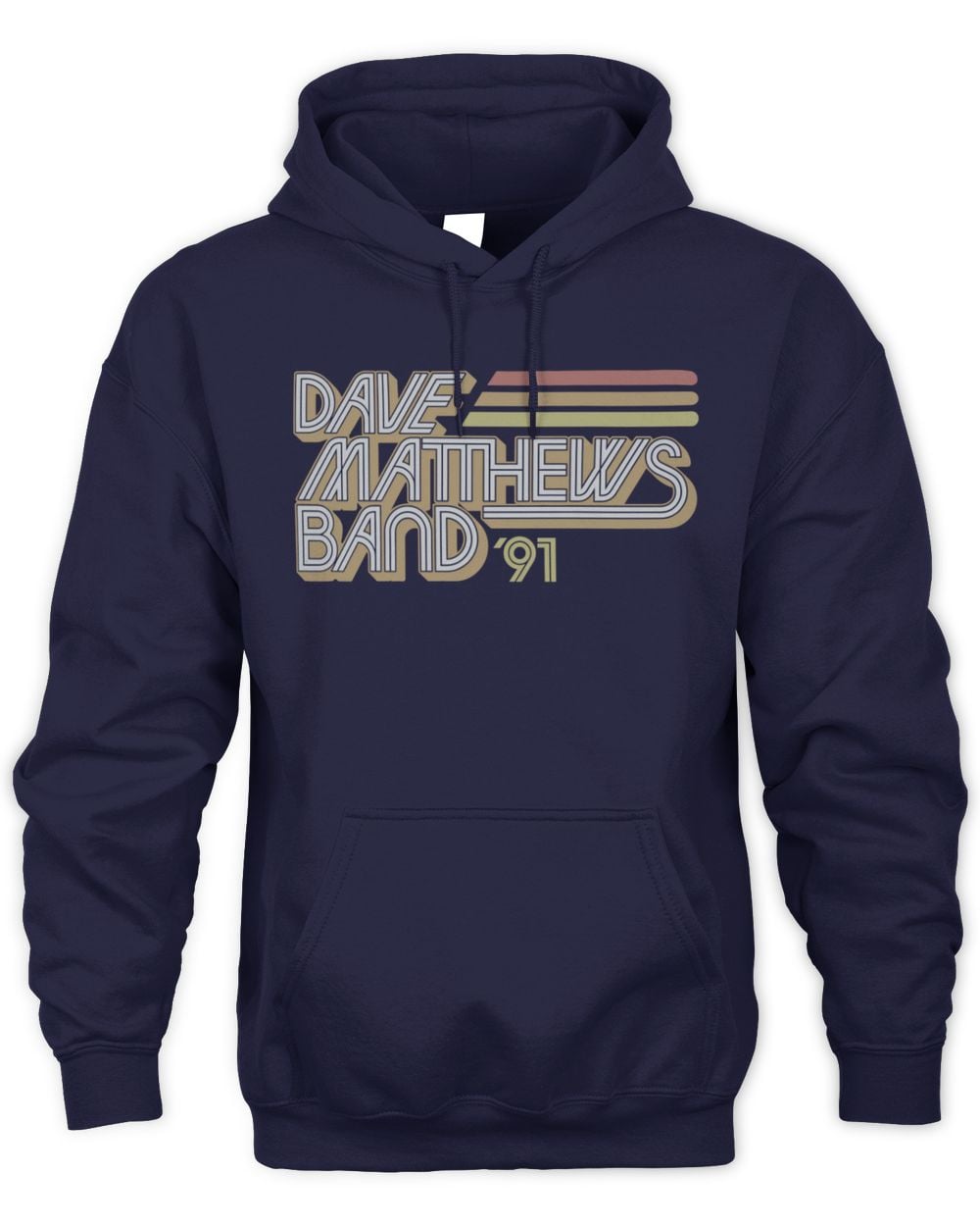 Dave Matthews Band Retro Stripe Hoodie Sweatshirt